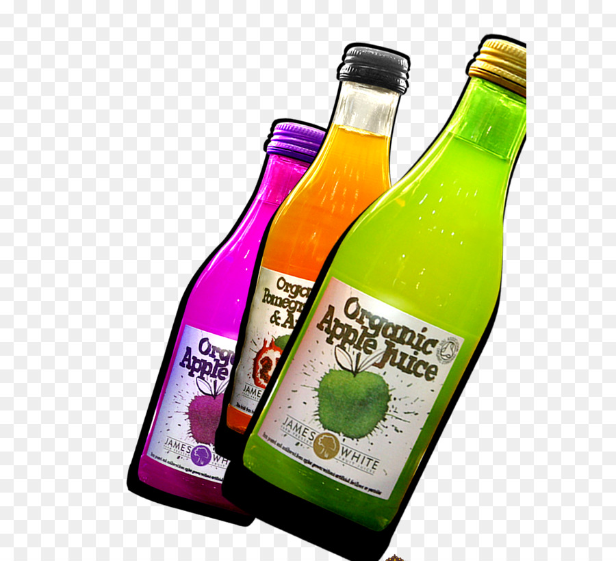 Bouteilles De Jus De Pomme，Organique PNG