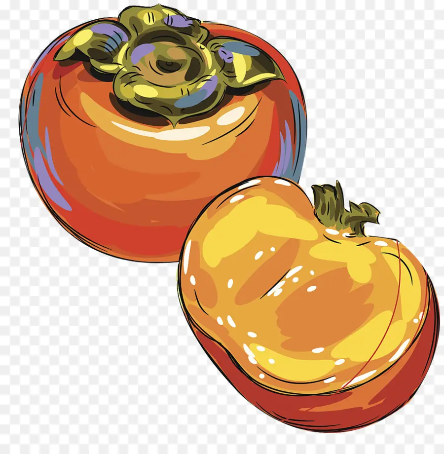 Persimmon Japonais，Dessin PNG