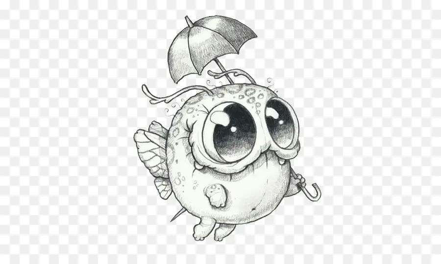 Poisson Mignon，Parapluie PNG