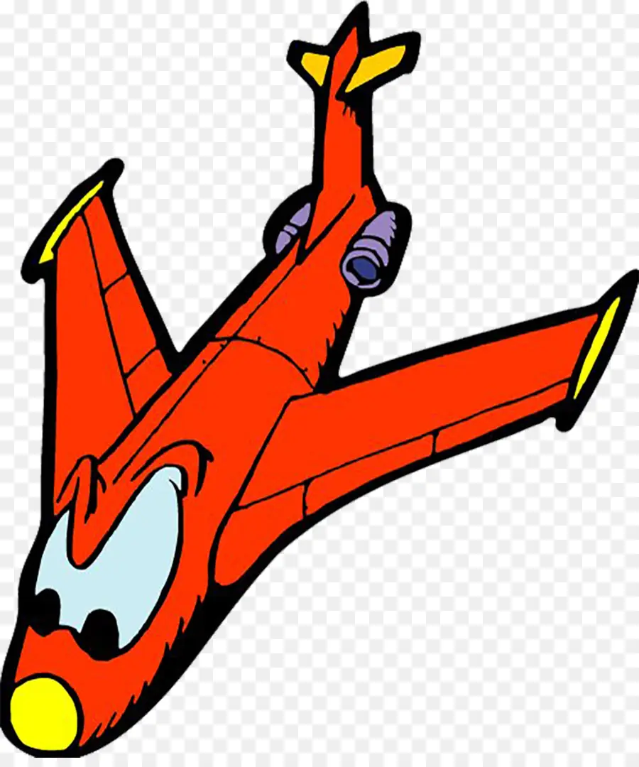 Avion Rouge，Dessin Animé PNG