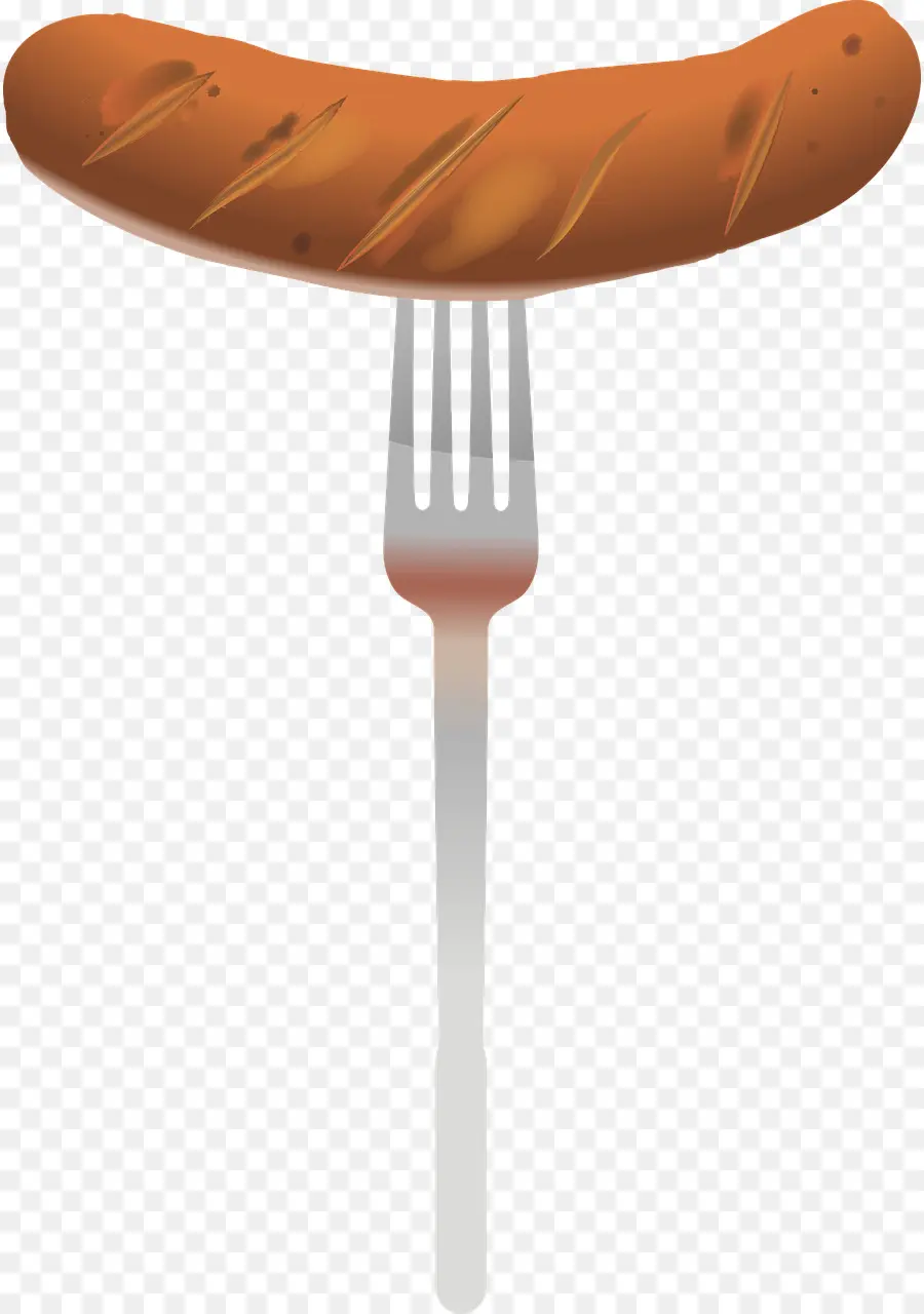 Saucisse，Fourchette PNG