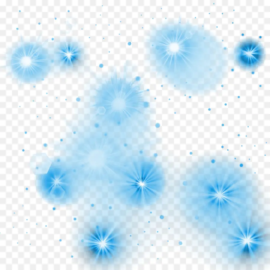 Des étincelles，Bleu PNG