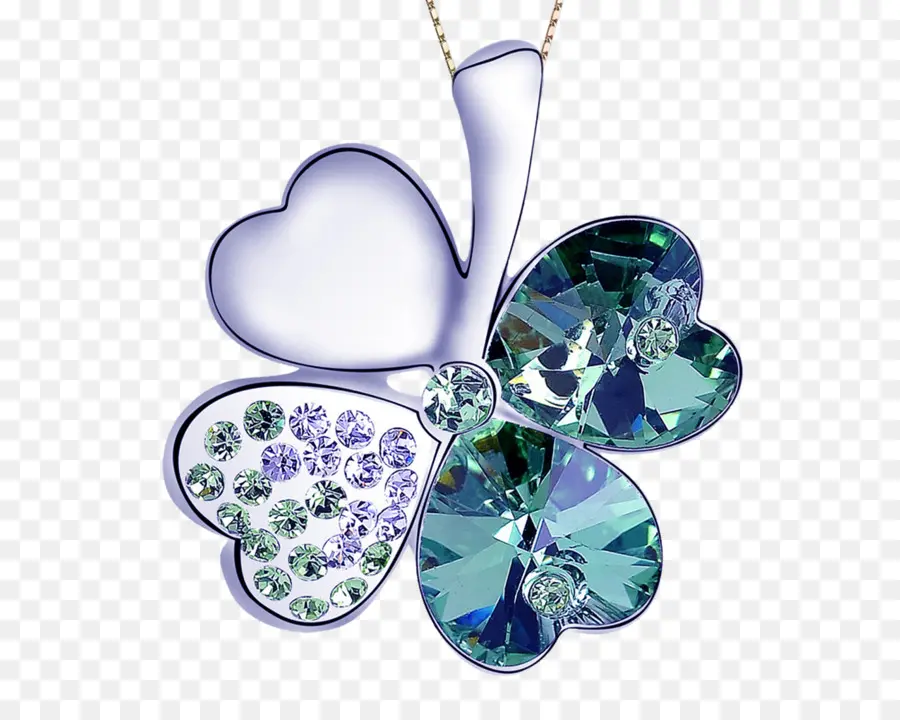 Collier Trèfle，Pendentif PNG