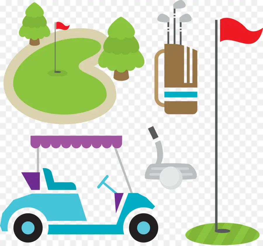 Golf，Voiturette De Golf PNG