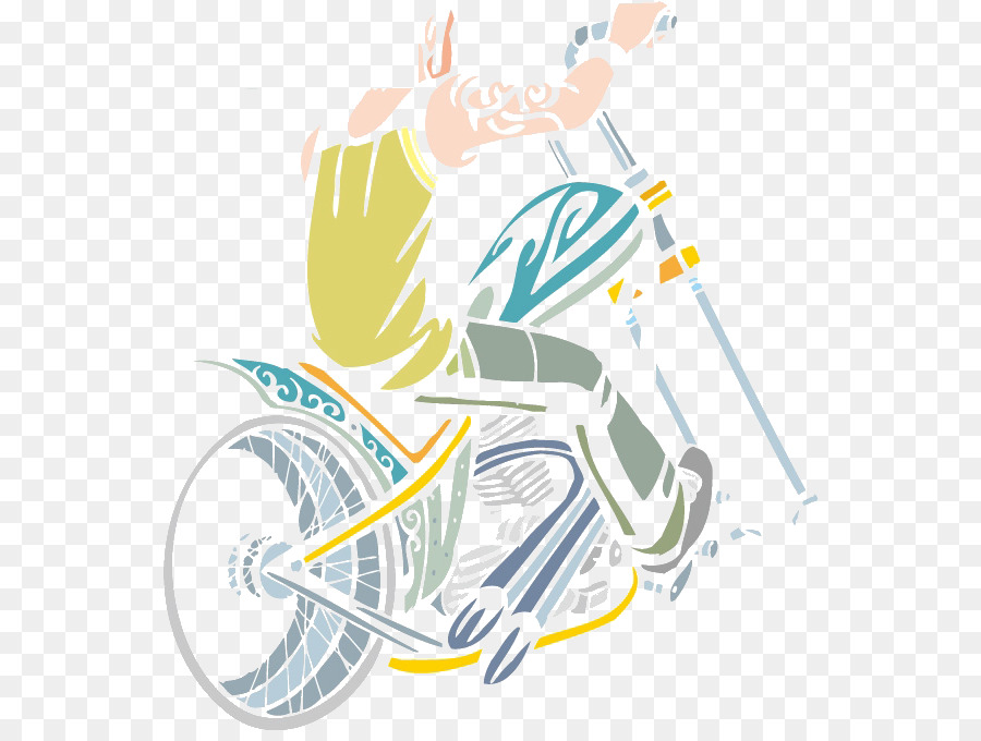 Illustration De Vélo，Cavalier PNG