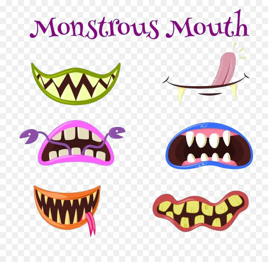 Bouches，Monstres PNG