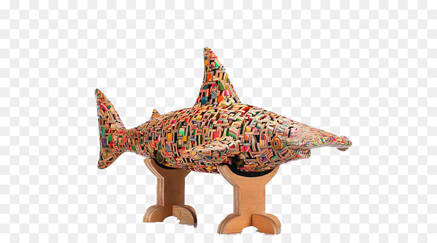 Sculpture De Requin Colorée，Art PNG