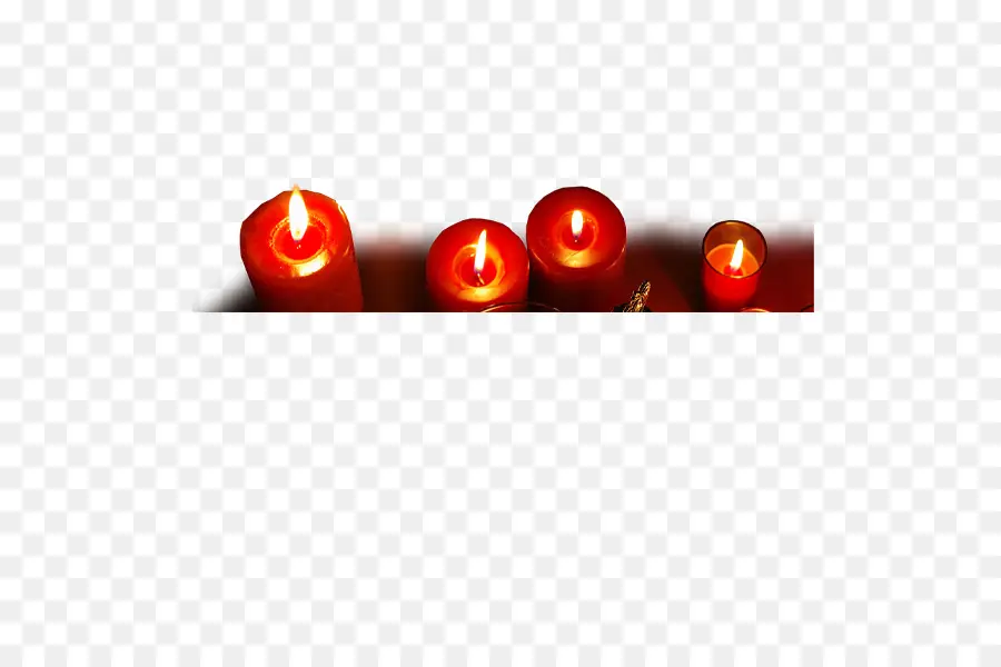 Bougies Rouges，Flamme PNG