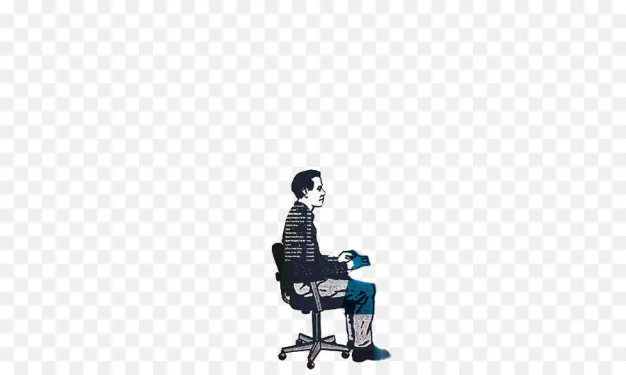 Personne Assise，Chaise PNG