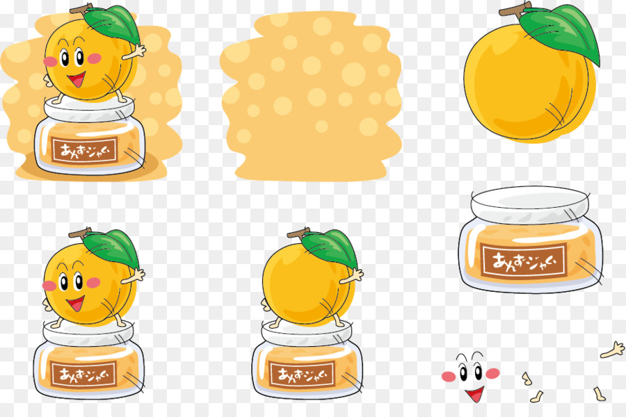 Confiture De Fruits Jaunes，Pot PNG