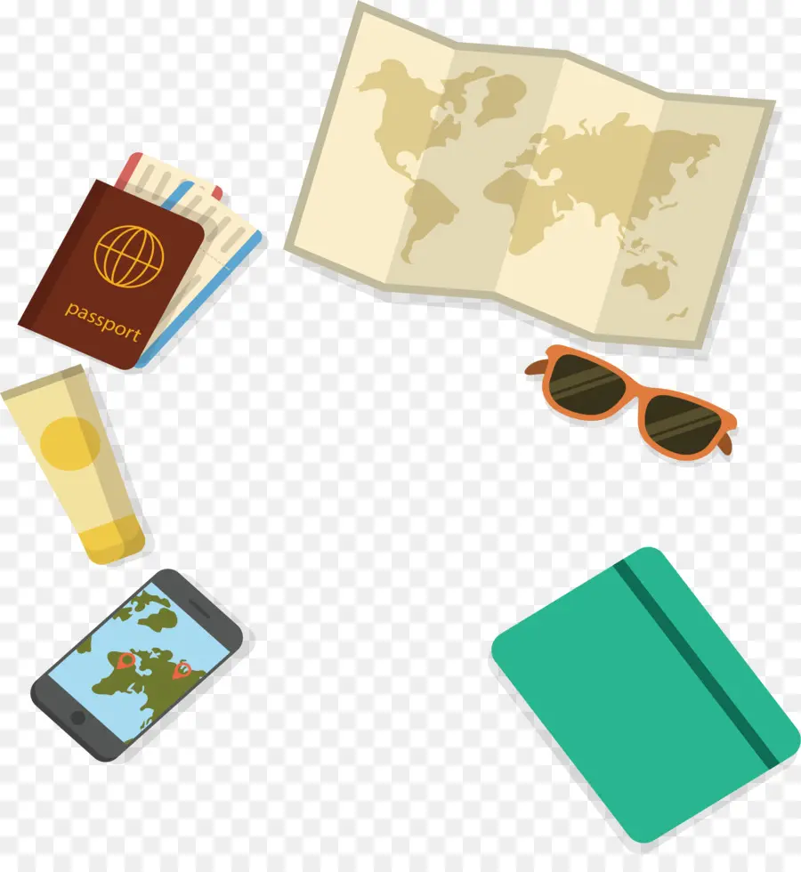 Articles De Voyage，Carte PNG