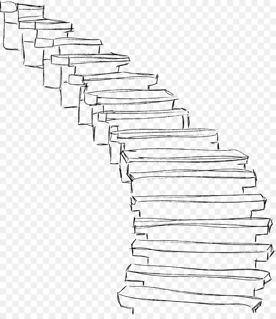 Escaliers，Ligne D'art PNG