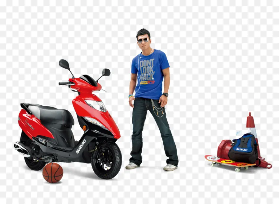 Homme Avec Scooter，Scooter PNG