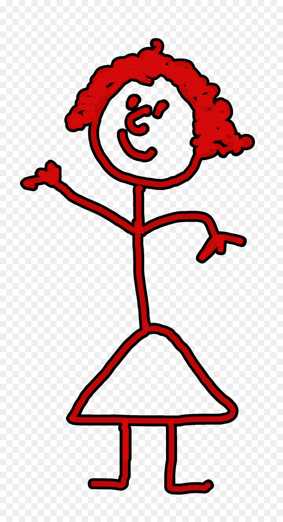 Bonhomme Allumette，Rouge PNG