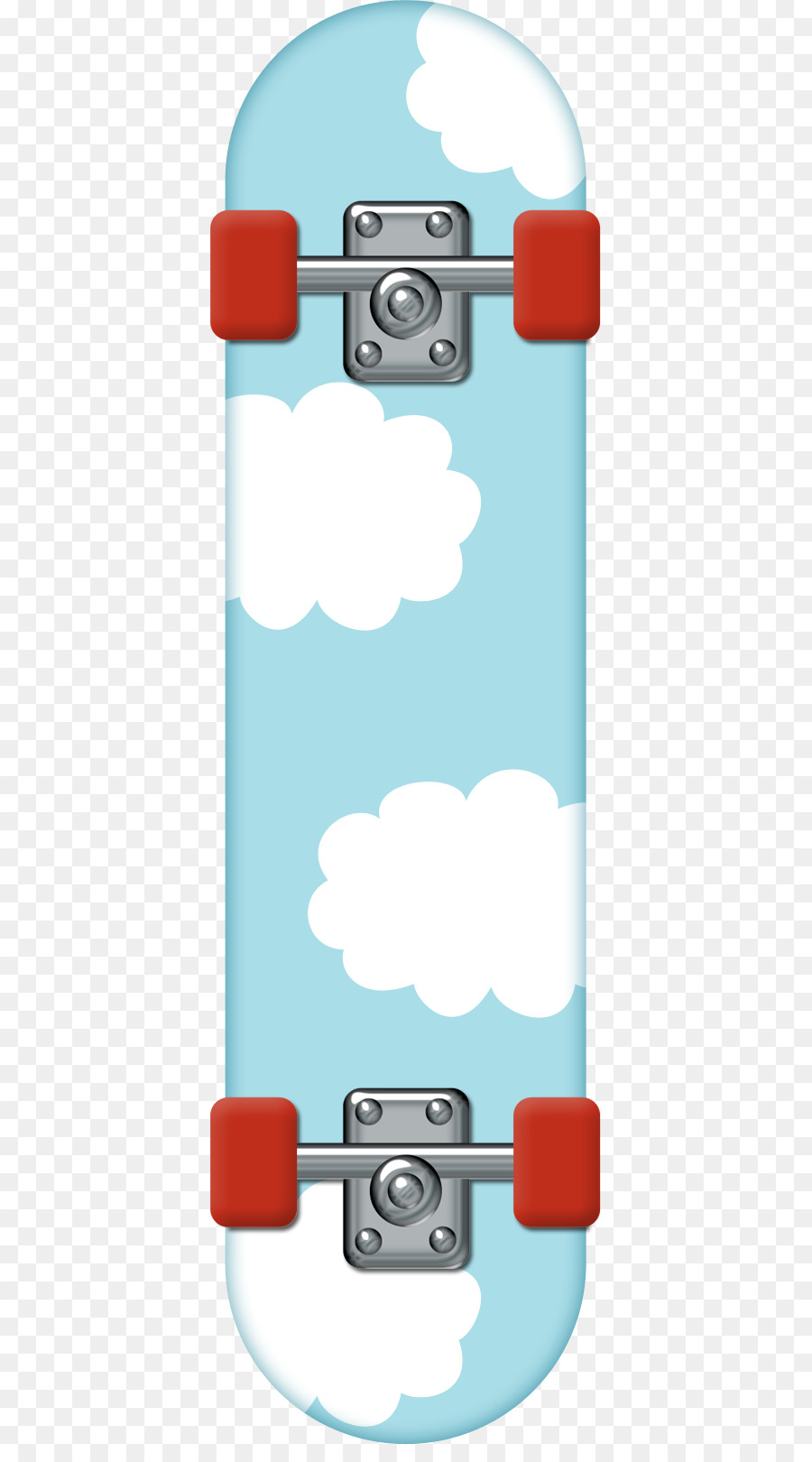 Skateboard，Nuages PNG