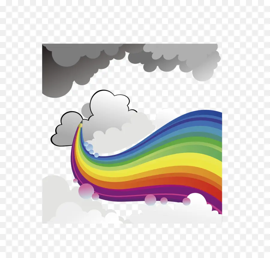 Arc En Ciel，Nuages PNG