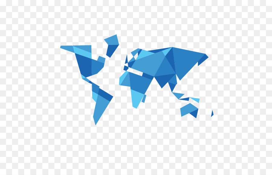 Carte Du Monde，Bleu PNG