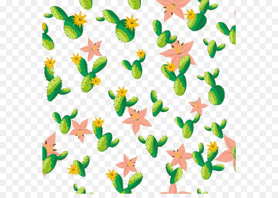 Modèle De Cactus，Fleurs PNG