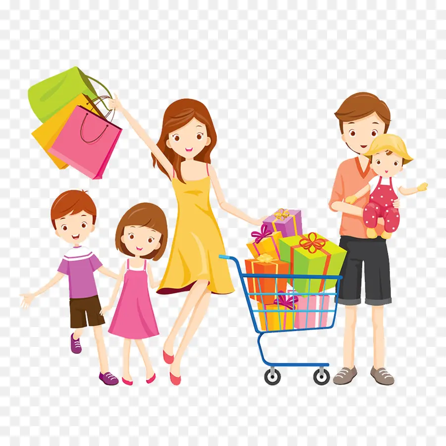 Shopping，La Famille PNG