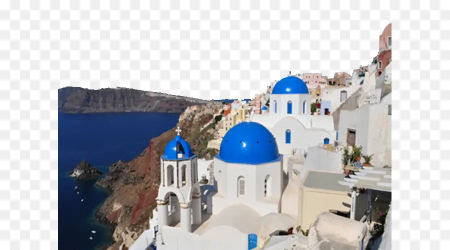 Santorin，Grèce PNG