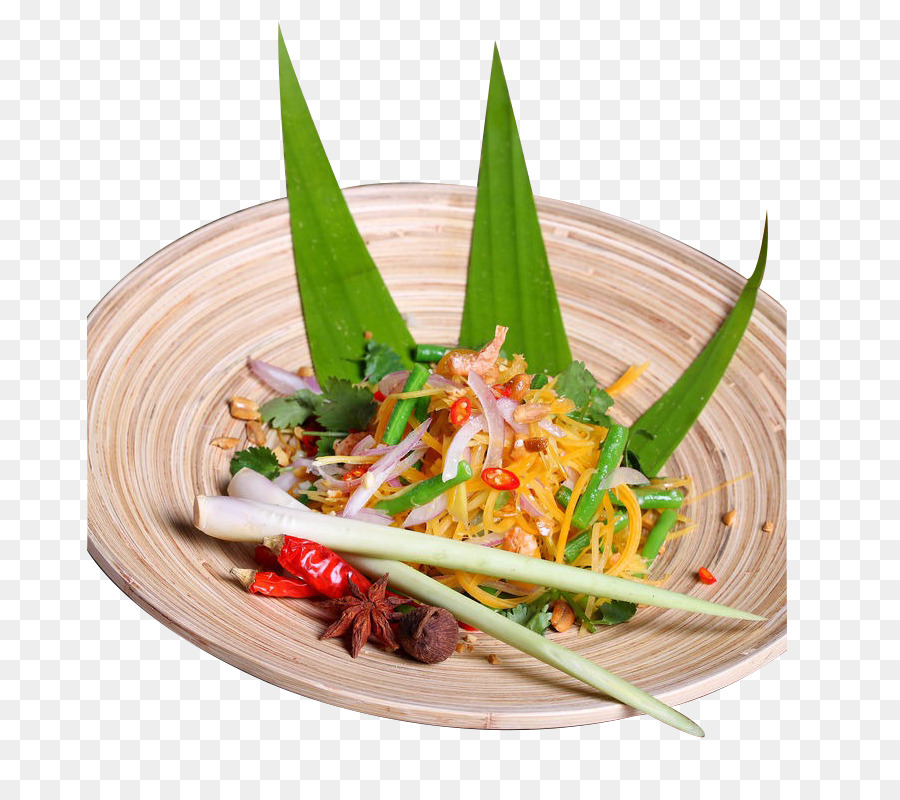 Salade De Papaye Verte，La Cuisine Thai PNG