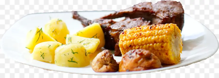 Viande Grillée，Maïs PNG