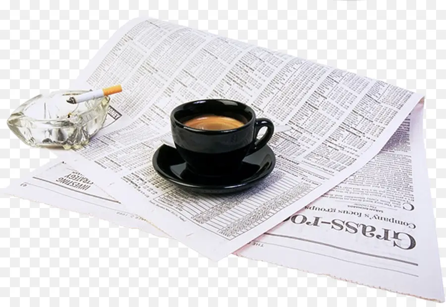 Café Et Journal，Tasse PNG