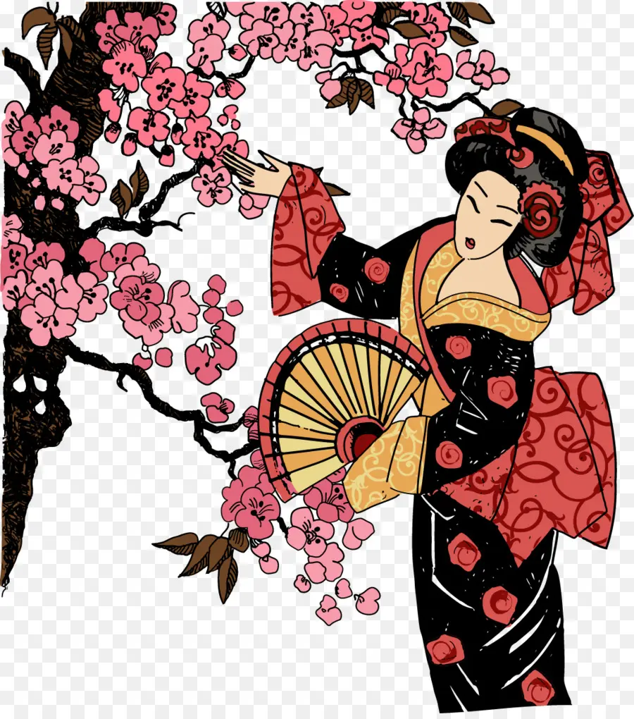 Japon，Geisha PNG