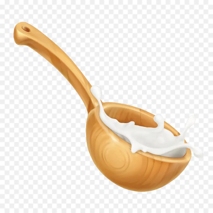 Louche En Bois Avec Du Lait，Cuisson PNG