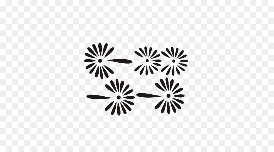 Fleurs，Noir PNG