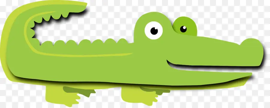 Crocodile De Dessin Animé Vert，Crocodile PNG