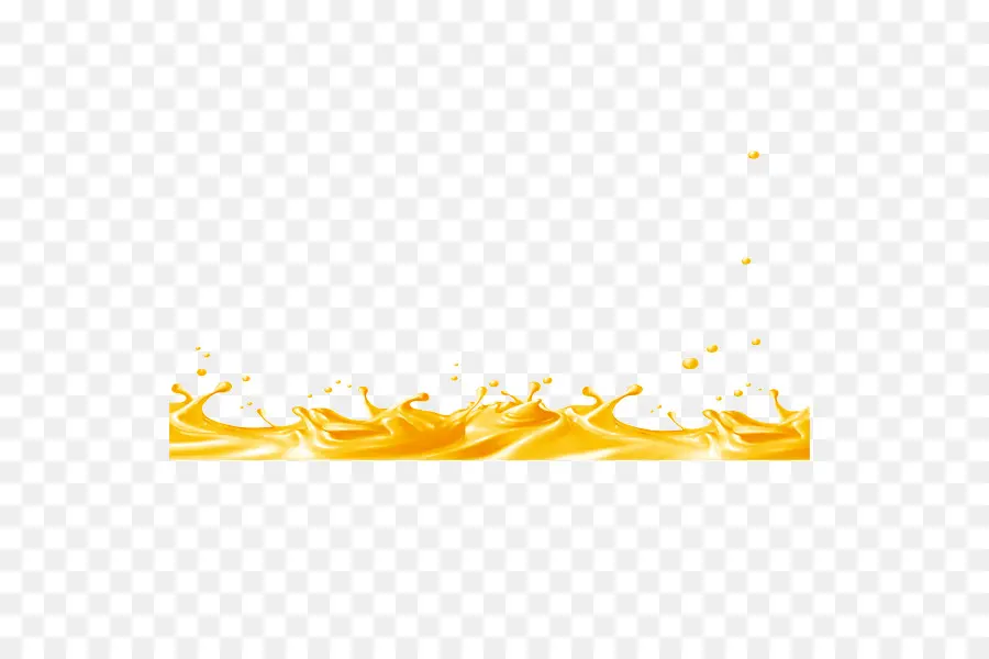 Éclaboussure De Liquide Orange，Fluide PNG