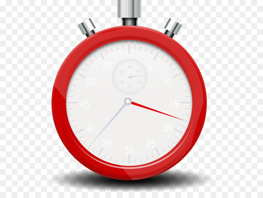 Chronomètre，Rouge PNG