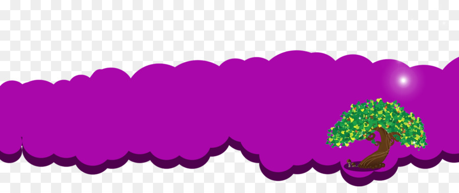 Nuage Violet，Arbre PNG