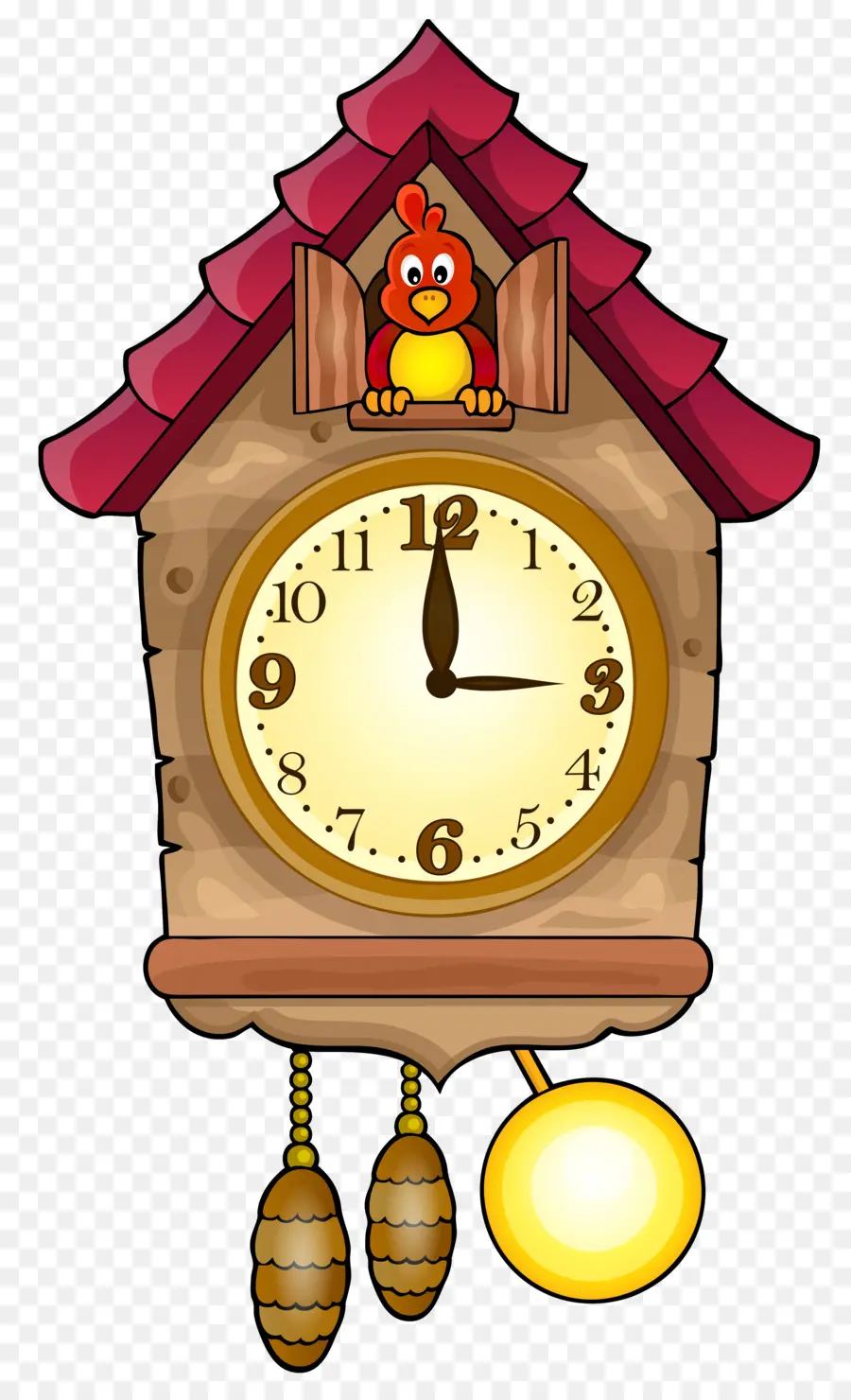 Horloge à Coucou，Oiseau PNG