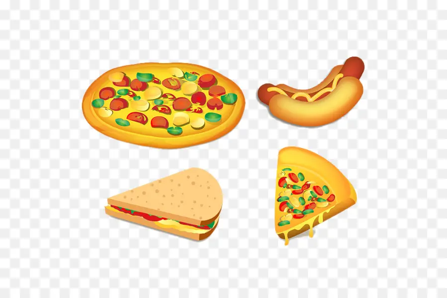 Pizza，Hot Dog PNG