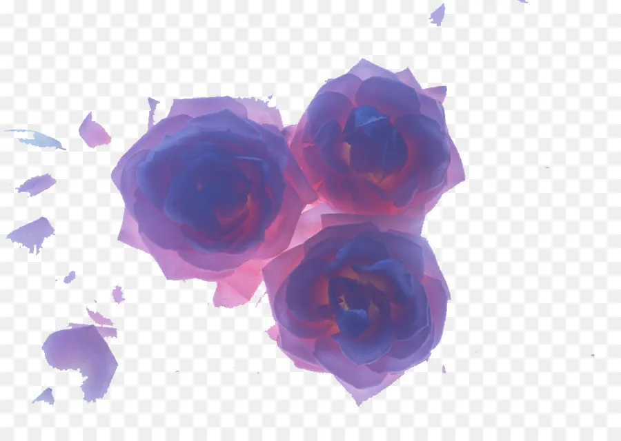 Fleurs Violettes，Roses PNG