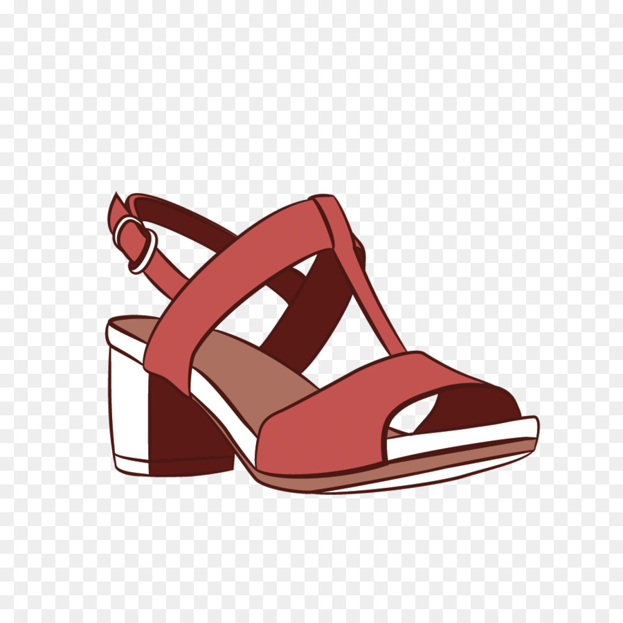 Sandale Rouge，Chaussure PNG