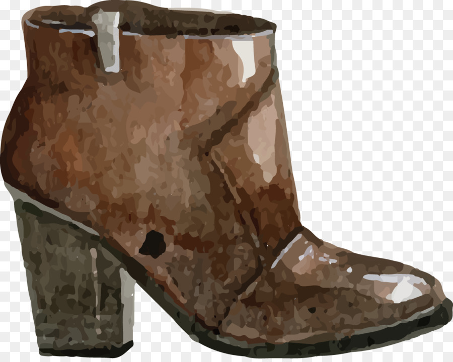 Peinture à L'aquarelle，Chaussure PNG