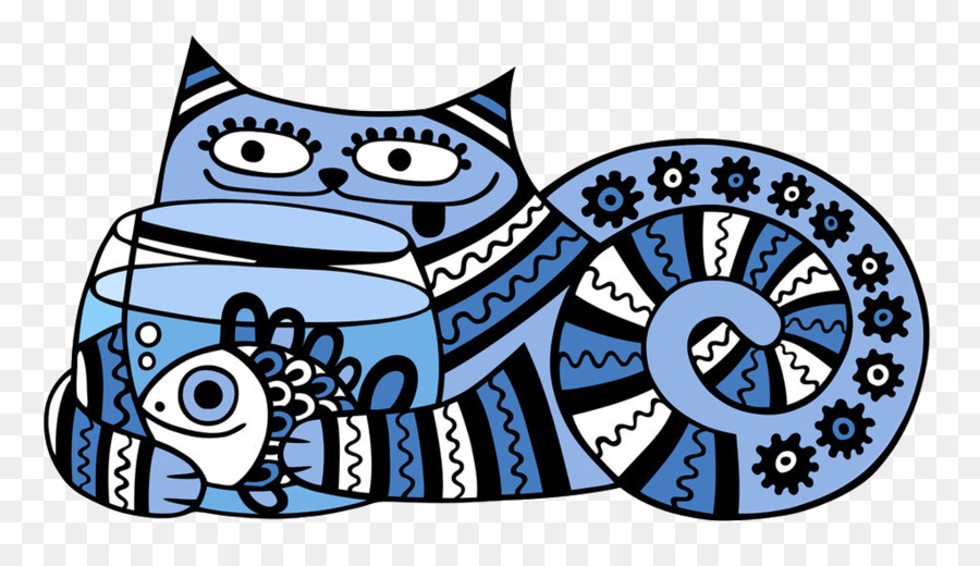 Chat Bleu，Poisson PNG