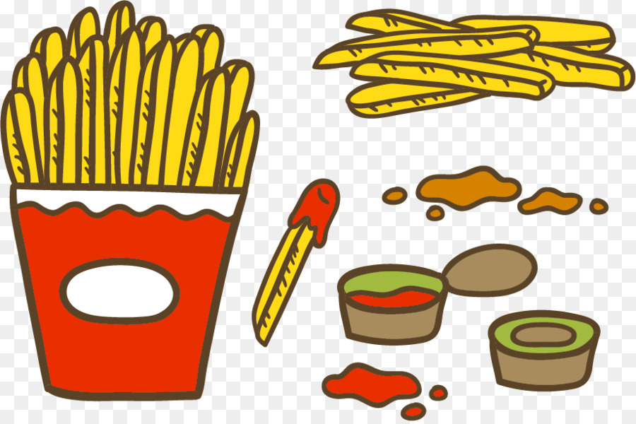 Frites，Ketchup PNG