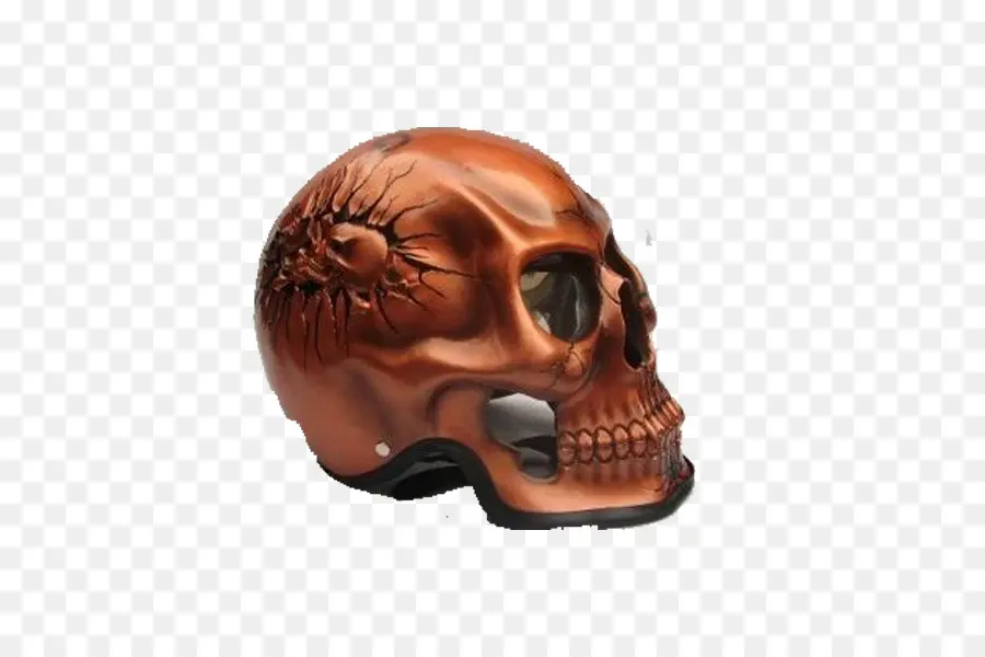 Casque De Crâne En Bronze，Crâne PNG