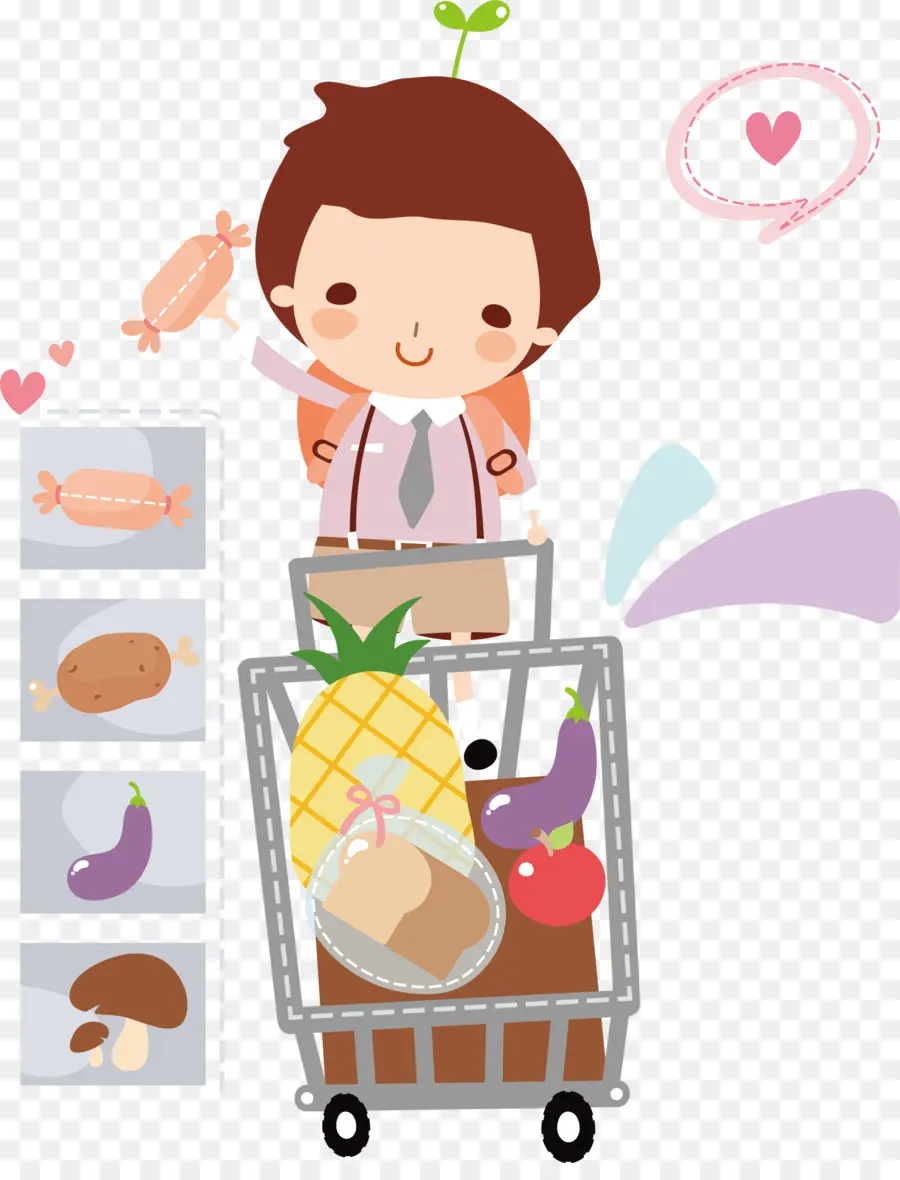 Shopping，Dessin Animé PNG