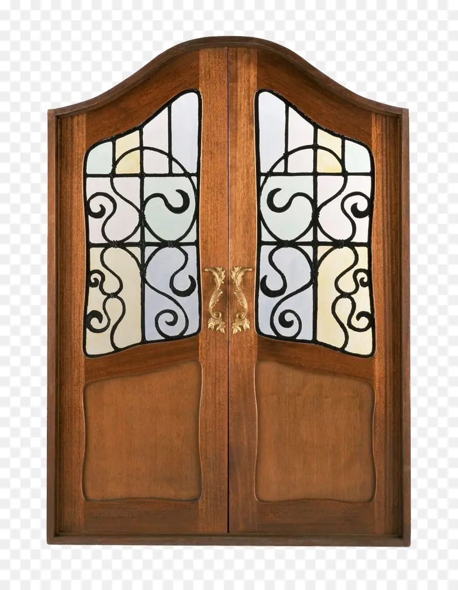 Porte En Bois，Verre PNG