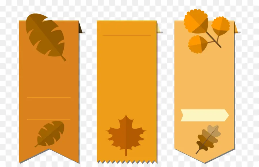 Bannières D'automne，Feuilles PNG