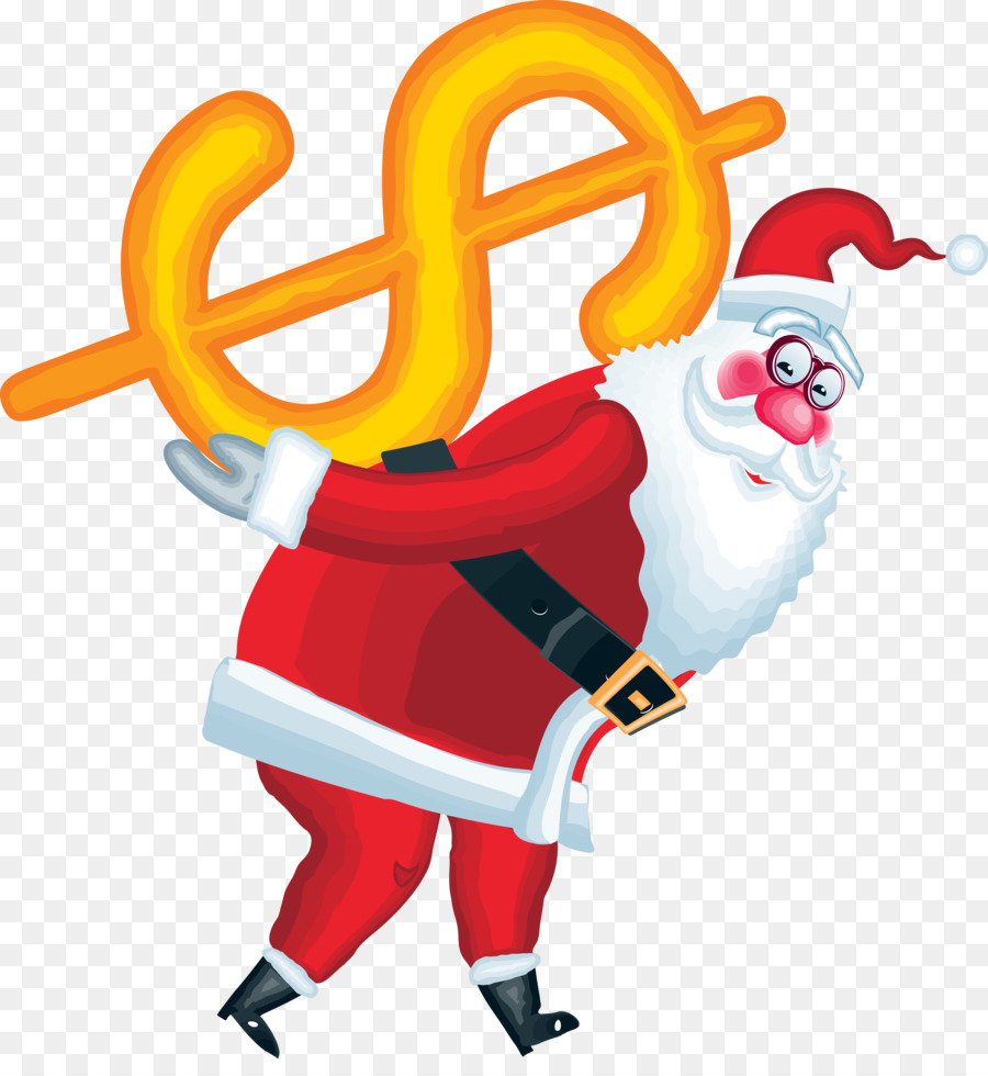 Le Père Noël，Signe Dollar PNG