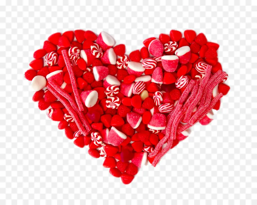 Bonbons Coeur，Rouge PNG