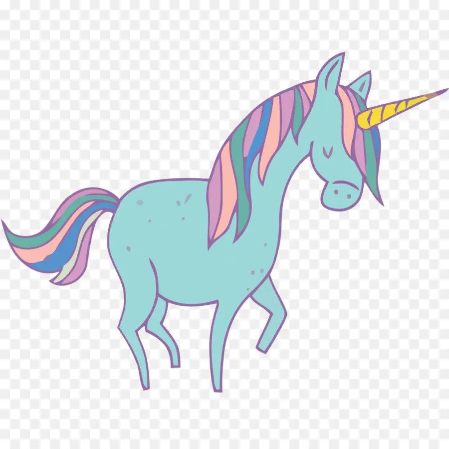 Licorne，Blanc PNG