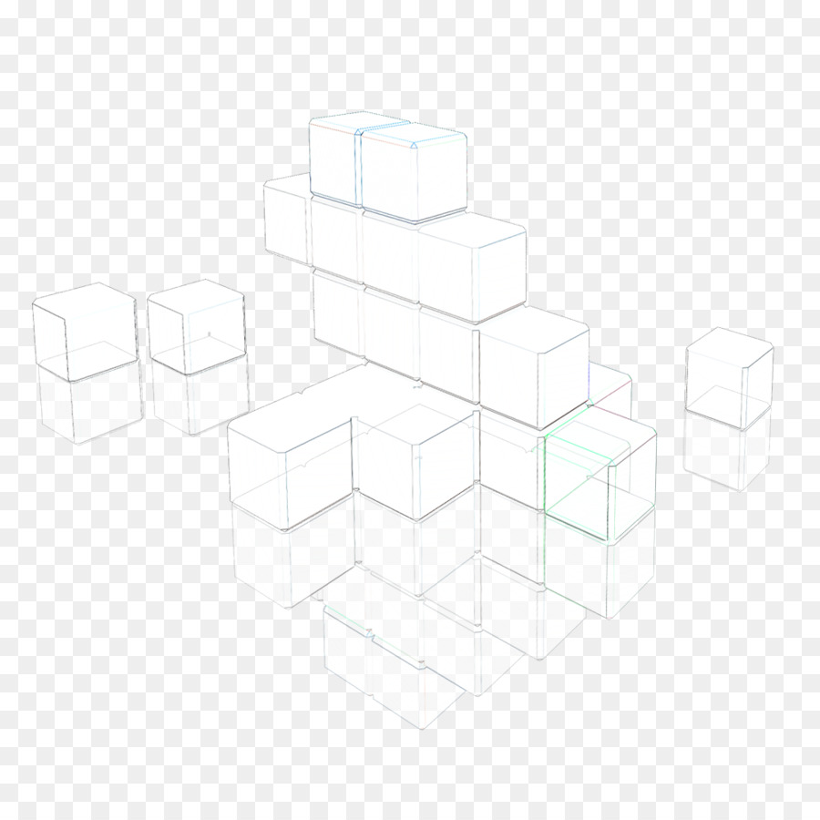 Cubes 3d，Géométrique PNG