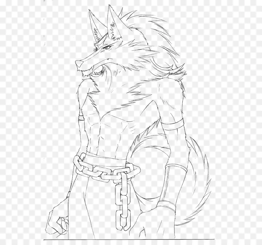 Loup Anthropomorphe，Loup PNG